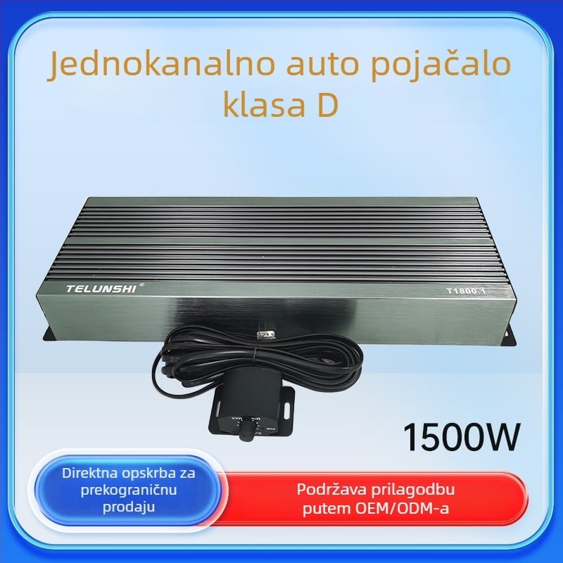 4-kanalni auto pojačalo, visoka snaga, aluminijsko kućište, SMD proces