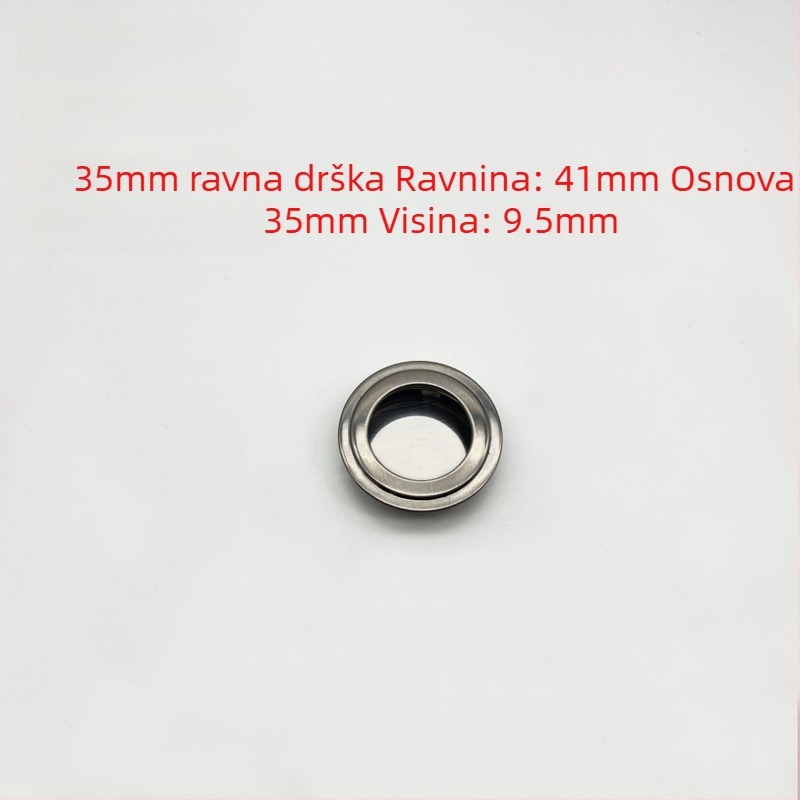 Ručka za namještaj od nehrđajućeg čelika — skrivena, ugradbena, okrugla; model bevel/plane/full plane; štancanje; Novi kineski stil