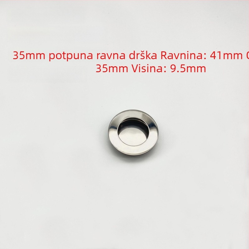 Ručka za namještaj od nehrđajućeg čelika — skrivena, ugradbena, okrugla; model bevel/plane/full plane; štancanje; Novi kineski stil