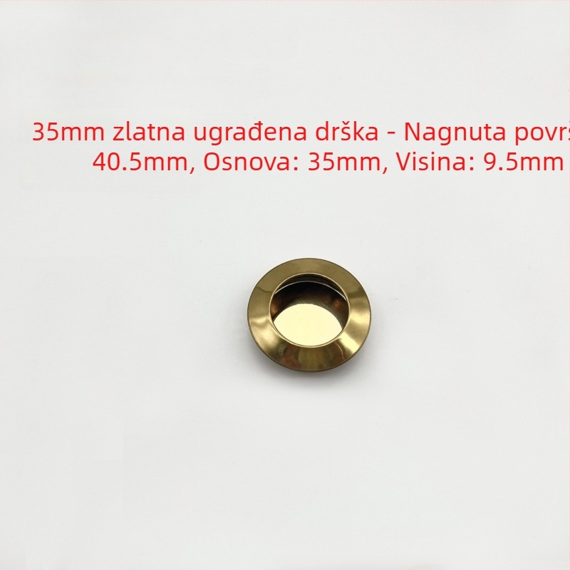 Ručka za namještaj od nehrđajućeg čelika — skrivena, ugradbena, okrugla; model bevel/plane/full plane; štancanje; Novi kineski stil