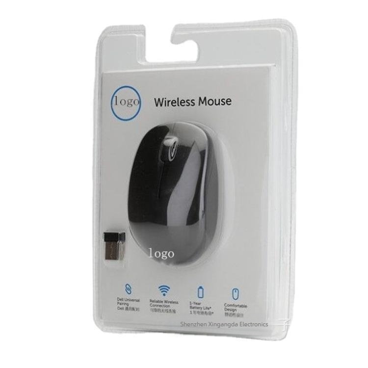 WM126 Bežična optička miša za prijenosna računala, ergonomska, 1000 DPI, USB, 2 tipke, 2,4 GHz bežična veza