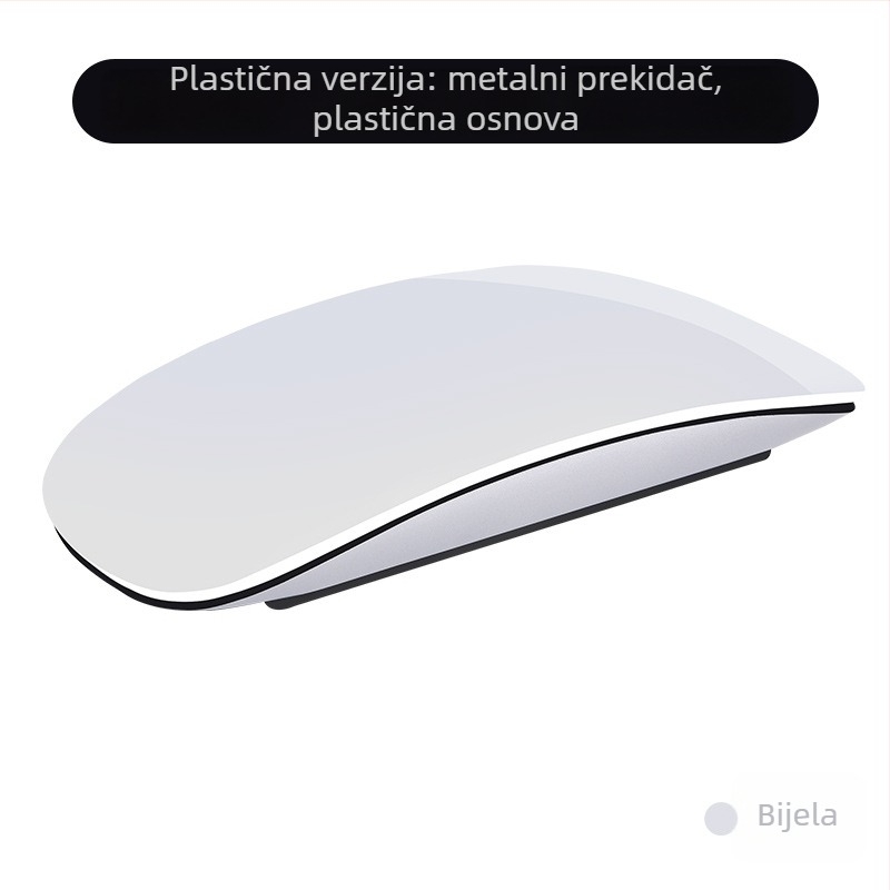 Bluetooth miš za Mac prijenosnik – 1600 DPI, 2 tipke, Type-C napajanje, bežično povezivanje, dodirni kotačić