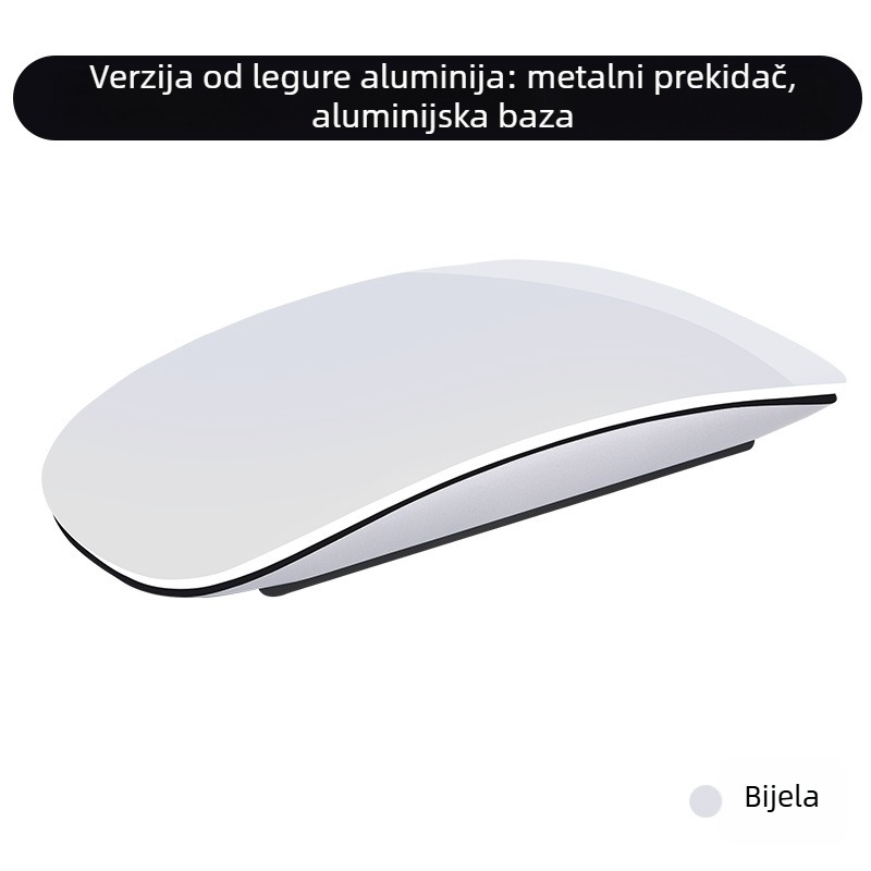 Bluetooth miš za Mac prijenosnik – 1600 DPI, 2 tipke, Type-C napajanje, bežično povezivanje, dodirni kotačić