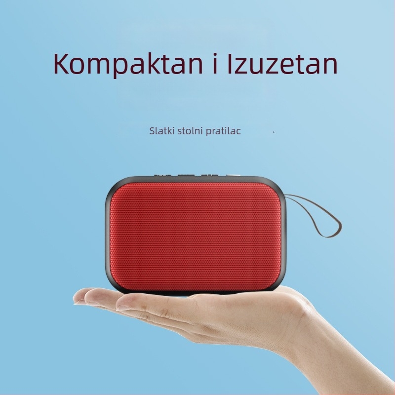 Mg2 Bluetooth zvučnik s tekstilnim kućištem i utorom za karticu, prijenosni mini vanjski subwoofer
