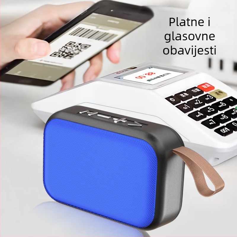 Mg2 Bluetooth zvučnik s tekstilnim kućištem i utorom za karticu, prijenosni mini vanjski subwoofer