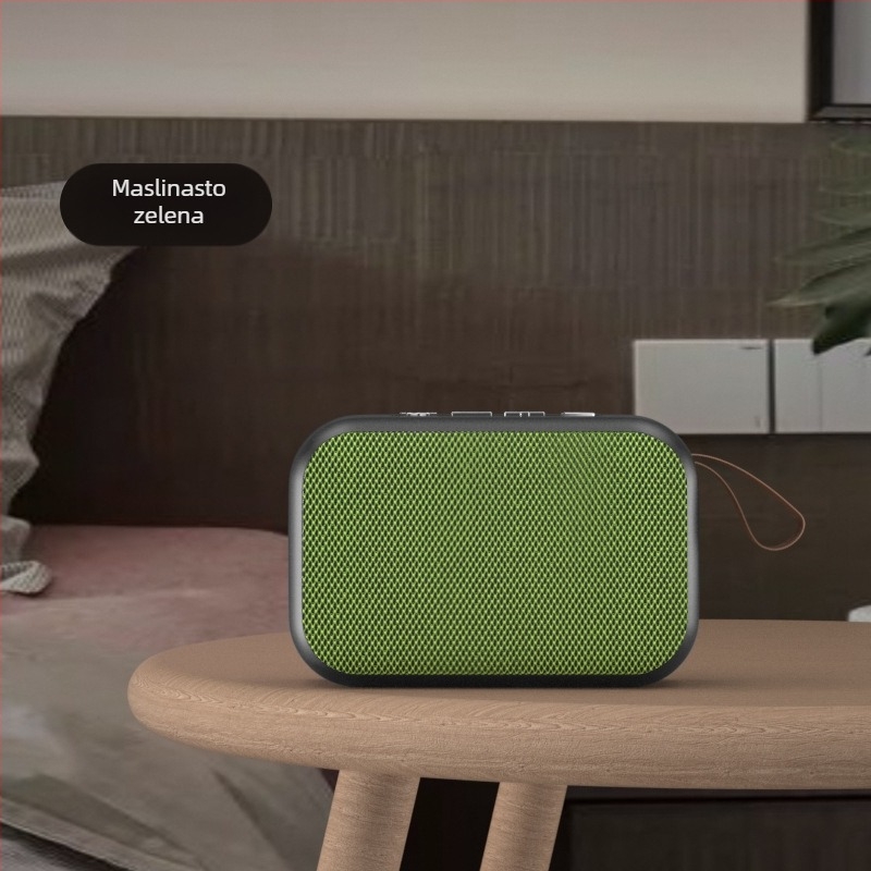 Mg2 Bluetooth zvučnik s tekstilnim kućištem i utorom za karticu, prijenosni mini vanjski subwoofer