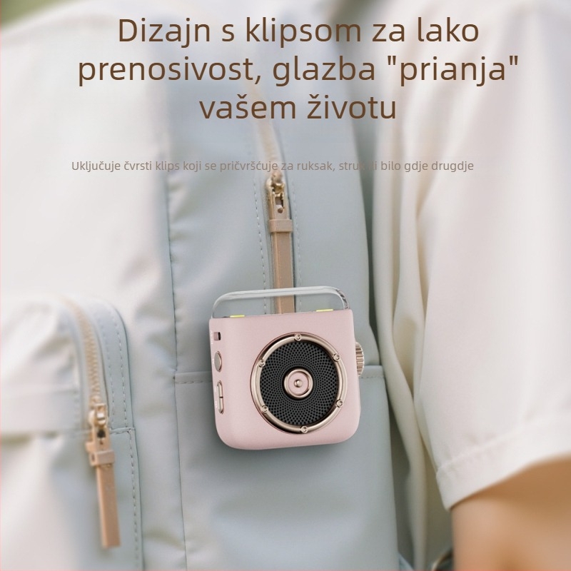 Bluetooth zvučnik s ugrađenom baterijom, 5W izlaz, Bluetooth 5.3, slot pre microSD kartu, domet 10 m