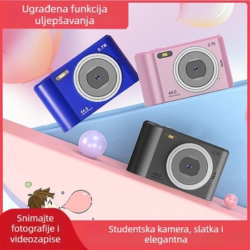 Novi model studentske kamere s integriranim bljeskalicom, CCD HD za srednje škole i gimnaziju, kompaktna i slatka za vloganje