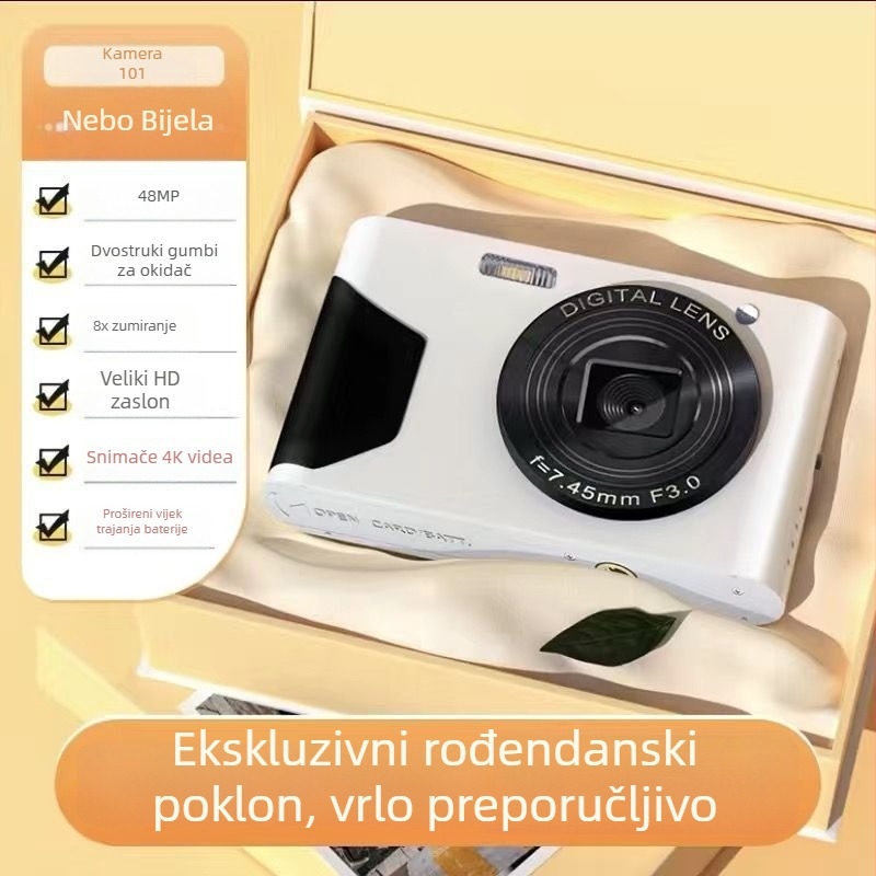 Rong Lai CCD kamera, 3x optični zum, optička stabilizacija slike, CCD senzor, HD zaslon, izdano 2025
