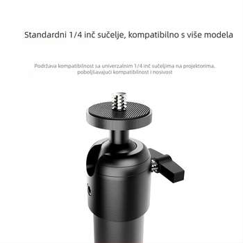 Sferni gimbal za stativ od aluminijskog legura – univerzalno kompatibilan s SLR fotoaparatom i projektorom, navoji, 360° horizontalno i vertikalno okretanje, težina 0,07 kg