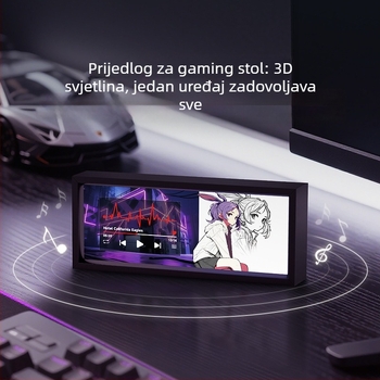 Vanart Bluetooth mini zvučnik za desktop gaming s LED ambijentalnim svjetlom – poklon za gejmere