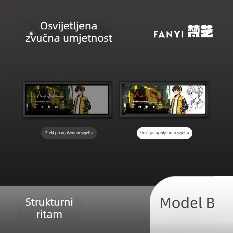 Vanart Bluetooth mini zvučnik za desktop gaming s LED ambijentalnim svjetlom – poklon za gejmere