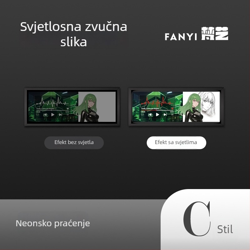 Vanart Bluetooth mini zvučnik za desktop gaming s LED ambijentalnim svjetlom – poklon za gejmere