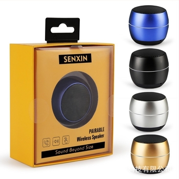Bežični Bluetooth mini zvučnik s metalnim kućištem, Bluetooth 5.3, raspon frekvencija 60 Hz–15 kHz, SNR ≥70 dB, ugrađena baterija 300–500 mAh, nazivna snaga 3 W