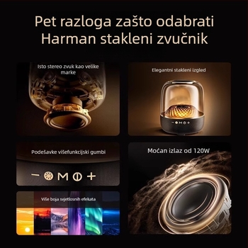 Karaoke Bluetooth zvučnik, 40W, 4 zvučnika, ugrađena 6000mAh baterija, Bluetooth 5.3, frekvencijski odziv 100 Hz–20 kHz