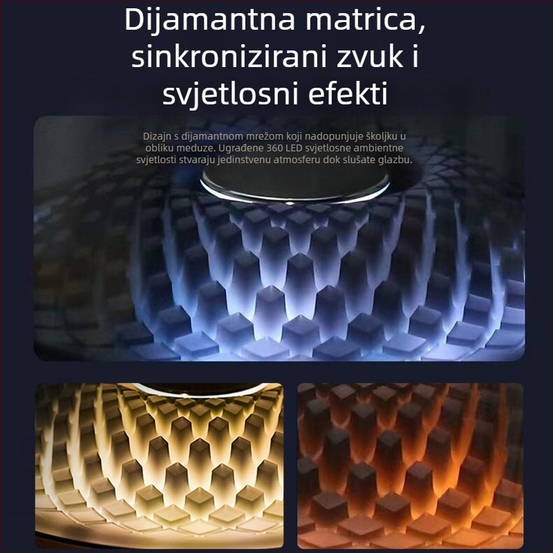 Karaoke Bluetooth zvučnik, 40W, 4 zvučnika, ugrađena 6000mAh baterija, Bluetooth 5.3, frekvencijski odziv 100 Hz–20 kHz