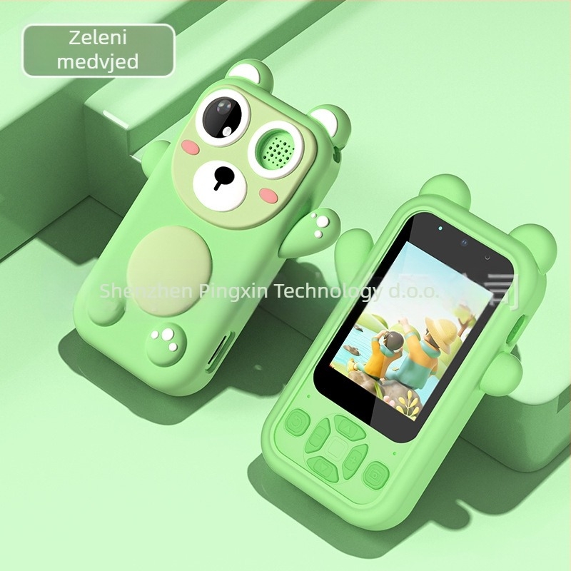 HY-08 dječja višefunkcionalna digitalna kamera-igra s LCD 2,4 in, 3.0 MP, ABS+silicone kućište, trajanje baterije 7–8 sati