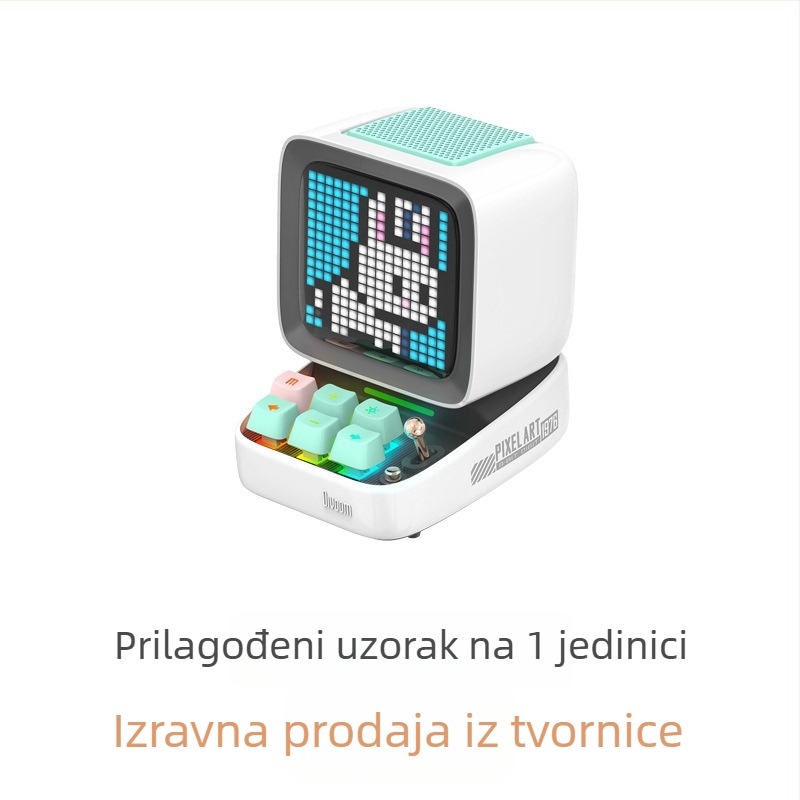 Ditoo Pro Divoom Dot Pixel Zvučnik s Subwooferom i Karaoke Mikrofonom za Računalo • Bluetooth 5.0 • 25W • Raspon frekvencija 60Hz-15kHz • Ugrađena baterija 4000-6000mAh • Doseg do 10 m