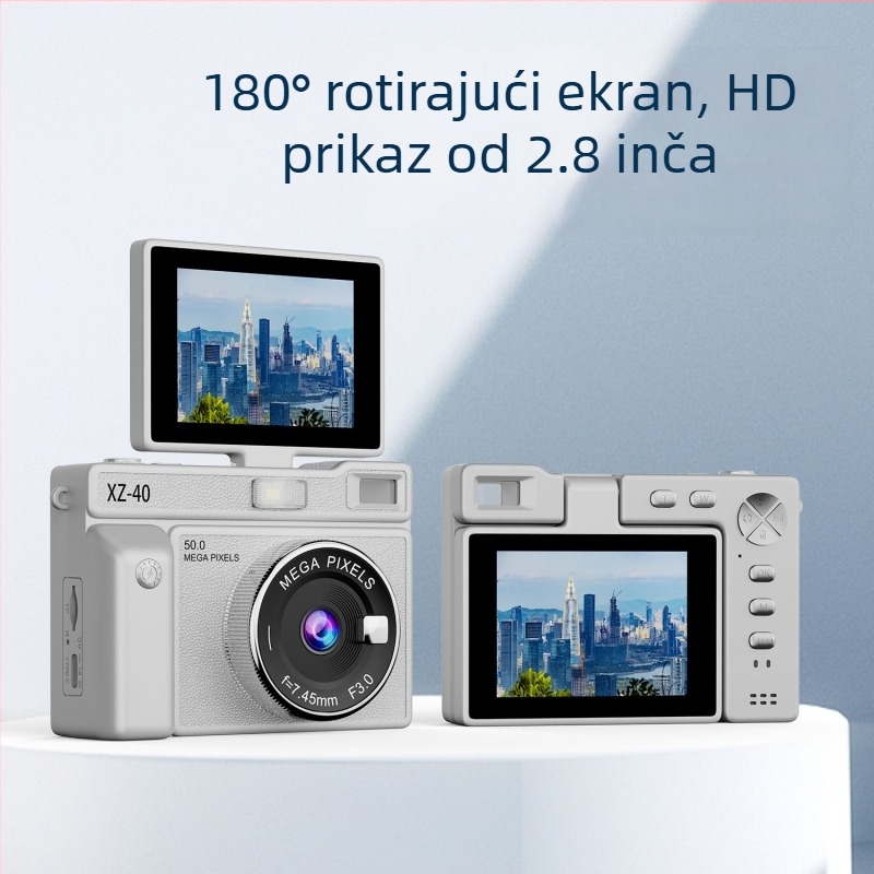 XZ40 CCD digitalna kamera – 13MP, 16x digitalni zum, time-lapse snimanje, podržava TF karticu
