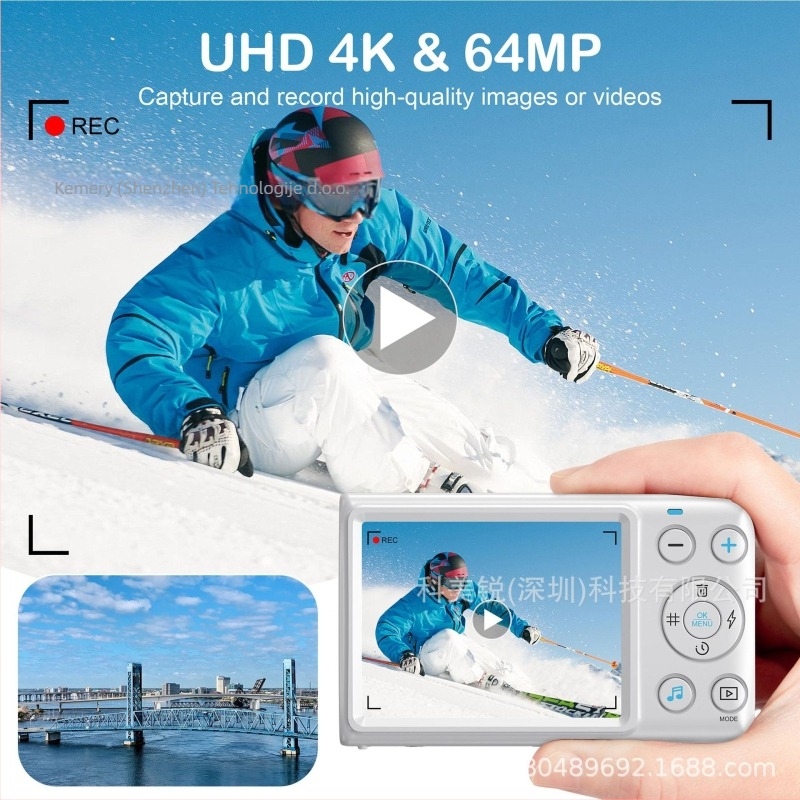 Ulazni digitalni fotoaparat C1, CMOS senzor 24MP+, 18x digitalni zum, USB 2.0, podrška TF kartici, potpuno ručni način