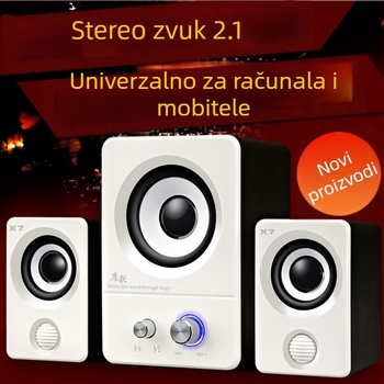 X7 računalni zvučnici 2.1, 9W, raspon 40Hz-20kHz, USB napajanje, Bluetooth 4.1