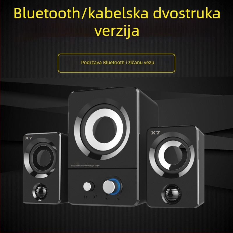 X7 računalni zvučnici 2.1, 9W, raspon 40Hz-20kHz, USB napajanje, Bluetooth 4.1