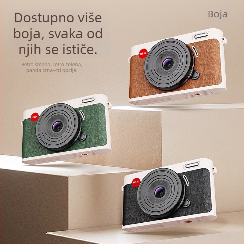 DX8 digitalna kamera s dodirnim zaslonom, CMOS senzor, 24 MP, periskop širokokutni objektiv, Wi-Fi