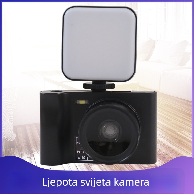 DC16 Digitalni fotoaparat sa širokokutnim periskopskim objektivom, CMOS senzor 1/2.5 inča, 24MP+, 16x digitalni zoom, vanjsko svjetlo za osvjetljenje