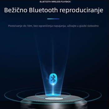 WS-887 Prijenosni Bluetooth zvučnik s ugrađenom baterijom, snažan bas, 5 W, domet 10 m
