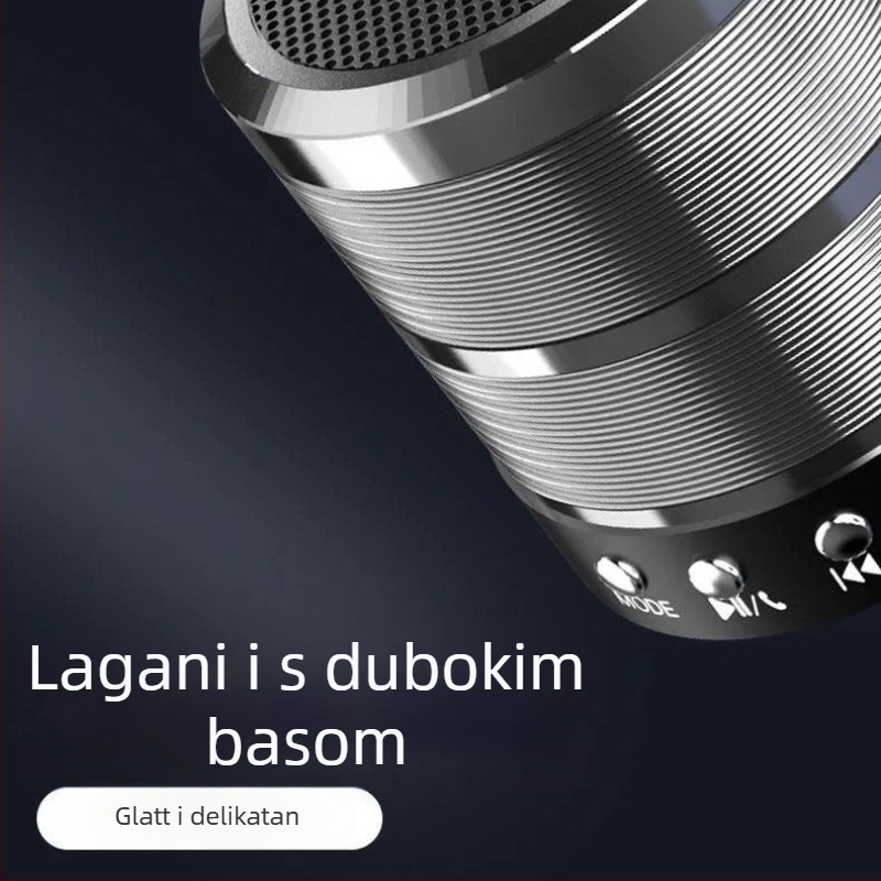 WS-887 Prijenosni Bluetooth zvučnik s ugrađenom baterijom, snažan bas, 5 W, domet 10 m