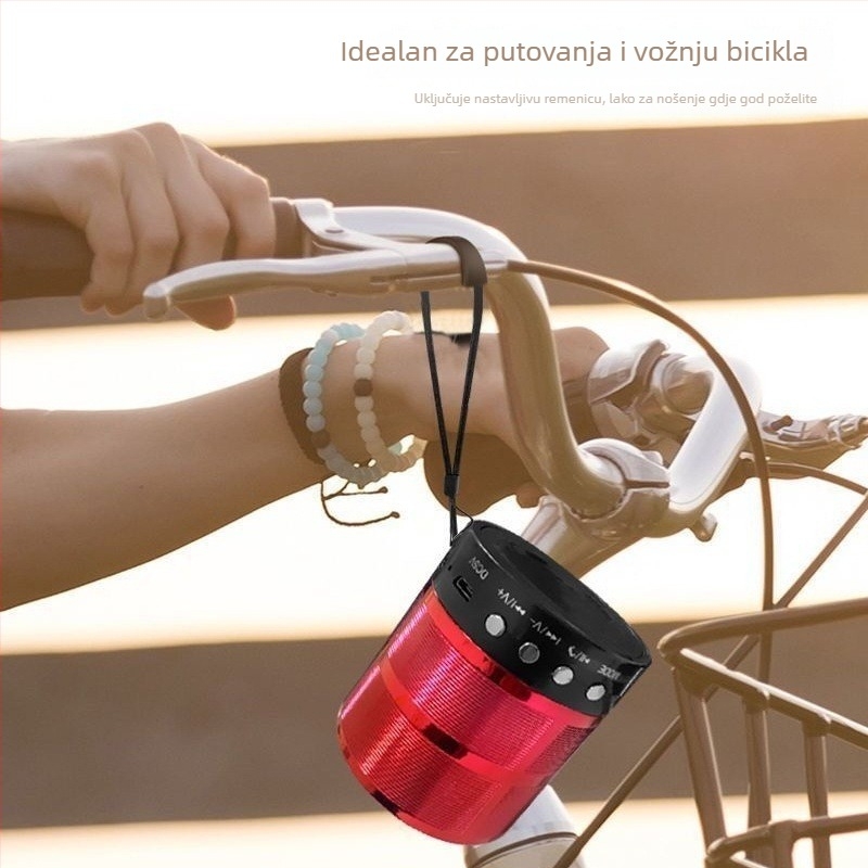WS-887 Prijenosni Bluetooth zvučnik s ugrađenom baterijom, snažan bas, 5 W, domet 10 m