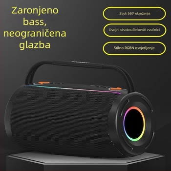 Prenosni Bluetooth zvučnik s IPX5, 8W izlaz, ugrađena baterija 2000–4000 mAh, Bluetooth 5.3, frekvencijski raspon 100 Hz–20 kHz