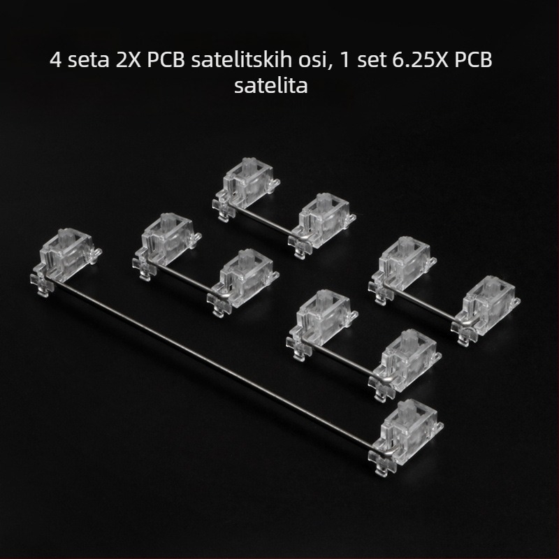 JKDK mehanička tipkovnica s prozirnom satelitnom osi, model Transparent satellite axis, žično spajanje