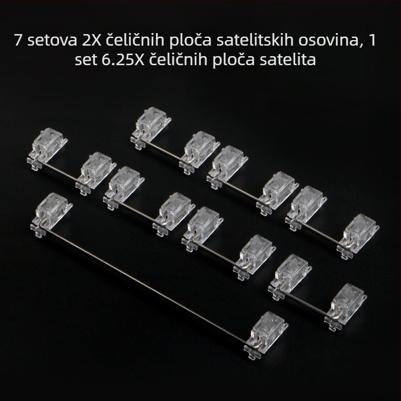 JKDK mehanička tipkovnica s prozirnom satelitnom osi, model Transparent satellite axis, žično spajanje