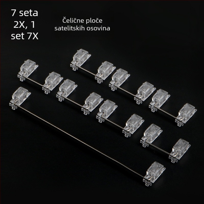 JKDK mehanička tipkovnica s prozirnom satelitnom osi, model Transparent satellite axis, žično spajanje