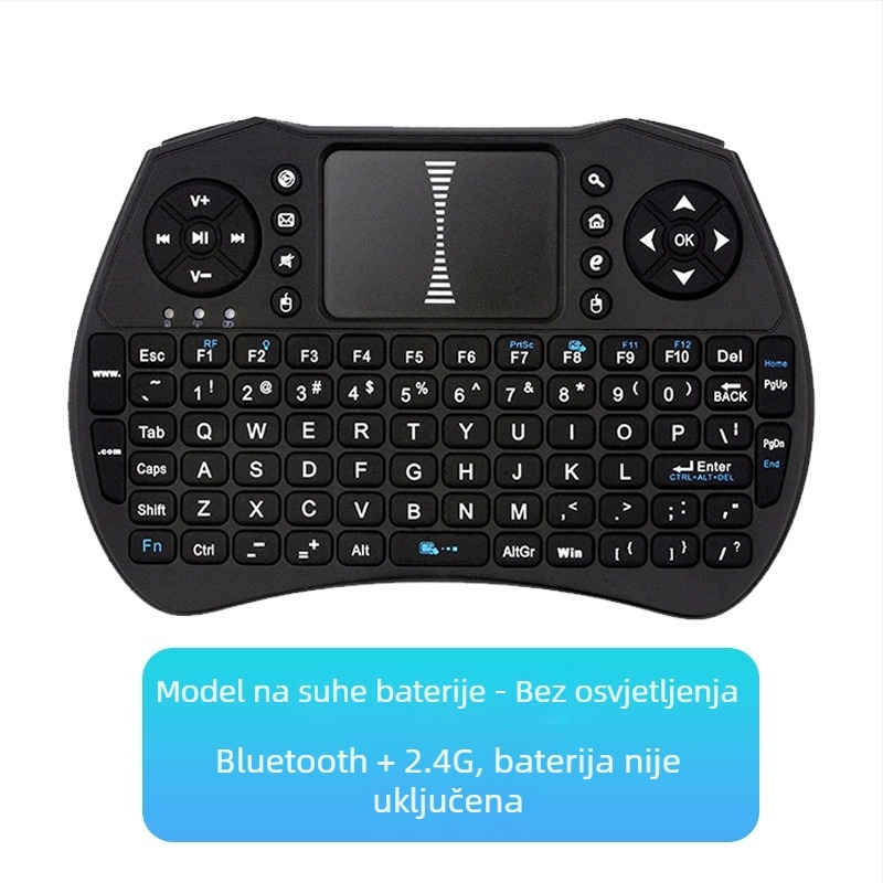 Bluetooth tipkovnica s RGB pozadinskim osvjetljenjem, bežična, 88–98 tipki, povezuje se s dva uređaja, ABS kućište