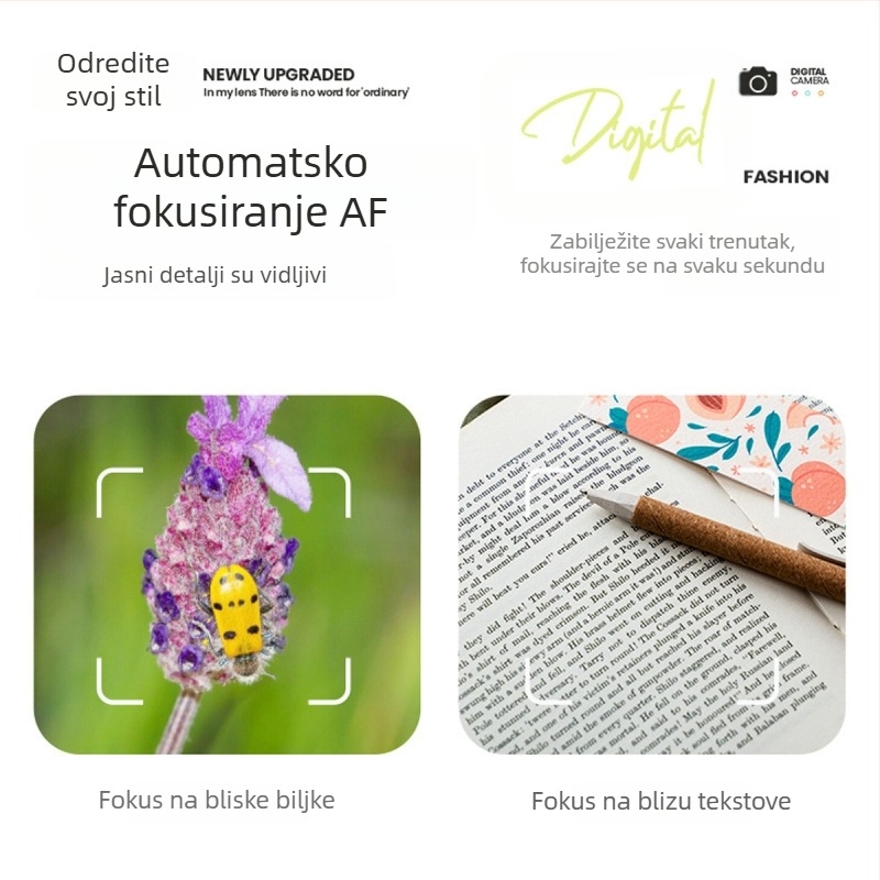Kompaktna digitalna kamera s CCD senzorom 1/2.3-inch, 8× optički zoom, 2.5-inch LCD, maksimalna rezolucija 1280×1024