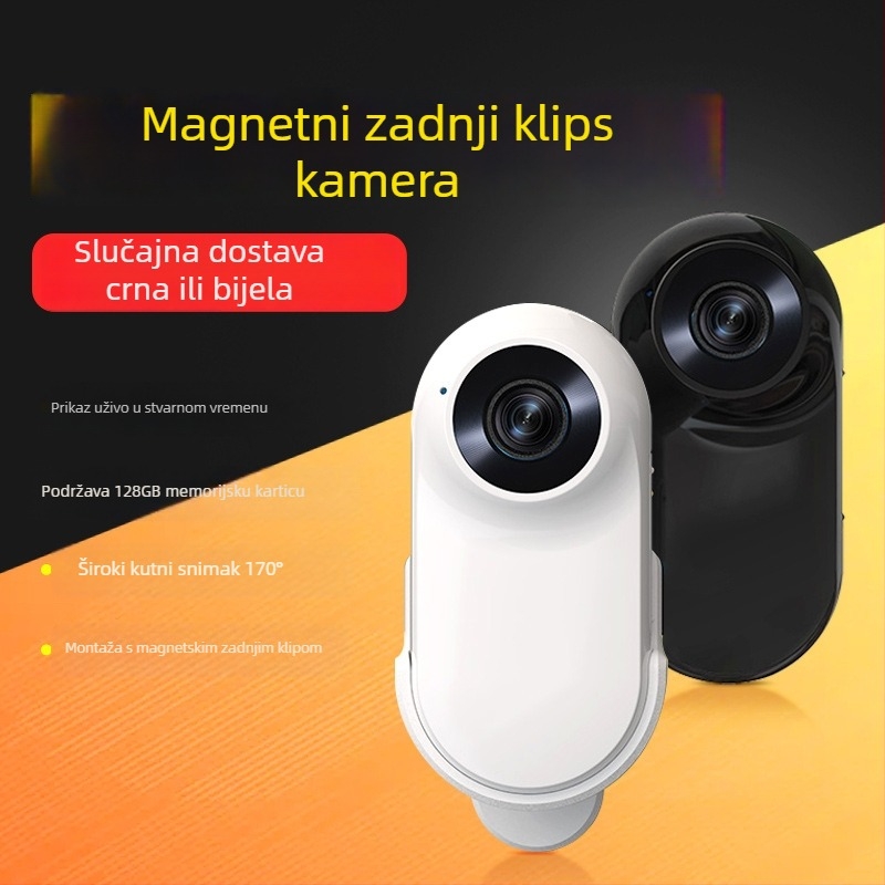 GO2 Mini akcijska kamera s magnetskim držačem — CMOS 8 MP, maksimalna rezolucija 800x600, Wi‑Fi, elektronička stabilizacija, širokokutni objektiv