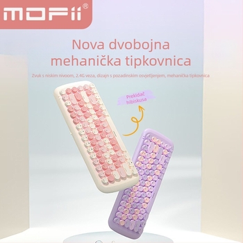 MOFII mehanička tipkovnica, do 87 tipki, žičana, vodootporna, mehanički prekidači, ABS kućište, kabel 1,8 m