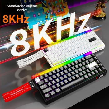 LDON68PRO Mehanička tipkovnica s magnetnim osovinama, 87 tipki, žično, RGB podsvjetljenje