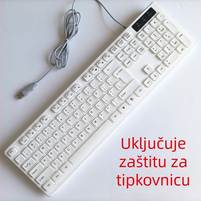 Numerička tipkovnica, žični USB, bez pozadinskog osvjetljenja, za stolno računalo/domaću upotrebu