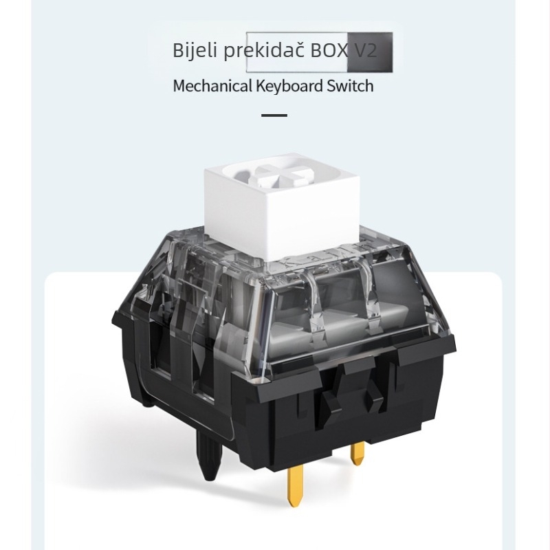 Kailh BOX mehanička tipkovnica s RGB osvjetljenjem, BOX prekidači, žičana, otporna na prašinu i vodootporna