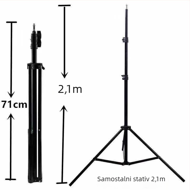 LED dopunsko svjetlo Led660 Pro za livestream i fotografiju na lokaciji, 10–50W, 110–220V, tri temperature osvjetljenja, punjivo