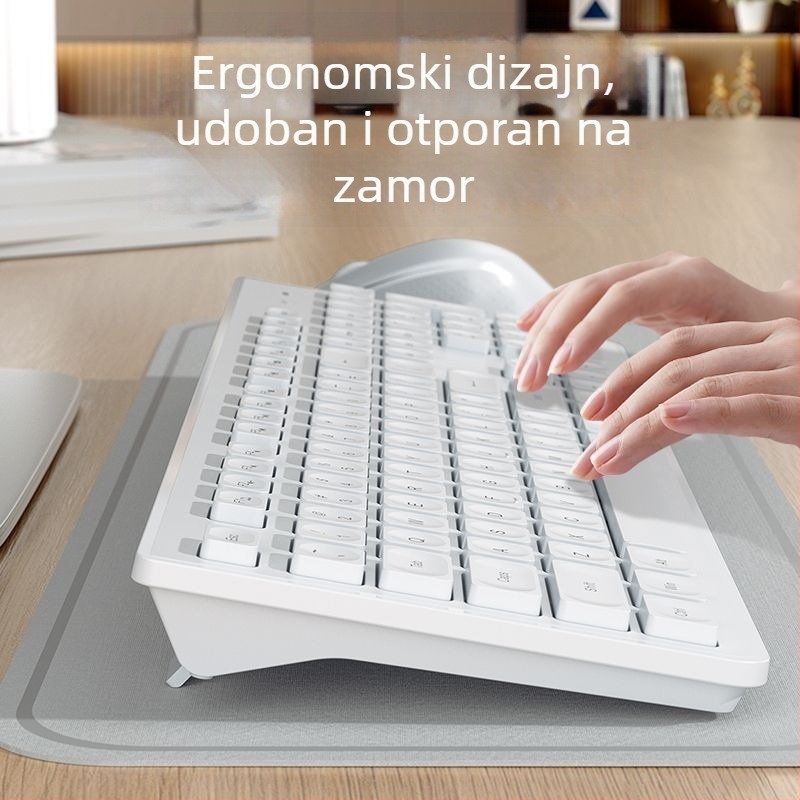 Bežični set tipkovnice i miša – USB sučelje, 1000 DPI optička rezolucija, USB prijemnik (1000 DPI optička rezolucija, USB sučelje, USB prijemnik)