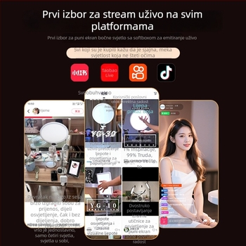 K-30Pro Studijsko rasvjetno svjetlo za nadopunu portreta, stolna rasvjeta, 20W, 24V, ABS+PC, višerazinsko podešavanje