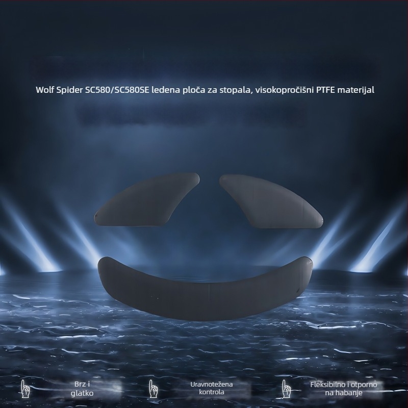 Podloške za miša Wolf Spider sc680/sc580 — otporne na habanje, glatke, točno poravnanje slotova — bez tragova ljepila — uzorak po mjeri
