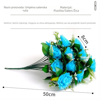 Pengxuan Svileno cvijeće za svadbeni ukras – pozadinska dekoracija, rekviziti za fotografije, kućna dekoracija (Značka: Pengxuan; Materijal: svileno cvijeće; Tehnika: stiliziranje; Namjena: vjenčanje, vanjski prostori, rekviziti za fotografije, kućna dekor