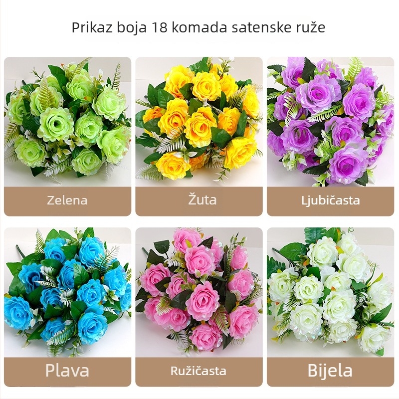 Pengxuan Svileno cvijeće za svadbeni ukras – pozadinska dekoracija, rekviziti za fotografije, kućna dekoracija (Značka: Pengxuan; Materijal: svileno cvijeće; Tehnika: stiliziranje; Namjena: vjenčanje, vanjski prostori, rekviziti za fotografije, kućna dekor