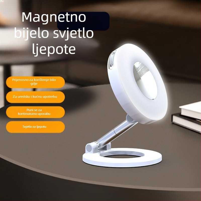 Sklopiva svjetlosna dopuna za mobilni telefon — ručna upotreba, 3 boje temperature svjetla, <10W, 5V/1A, model K3