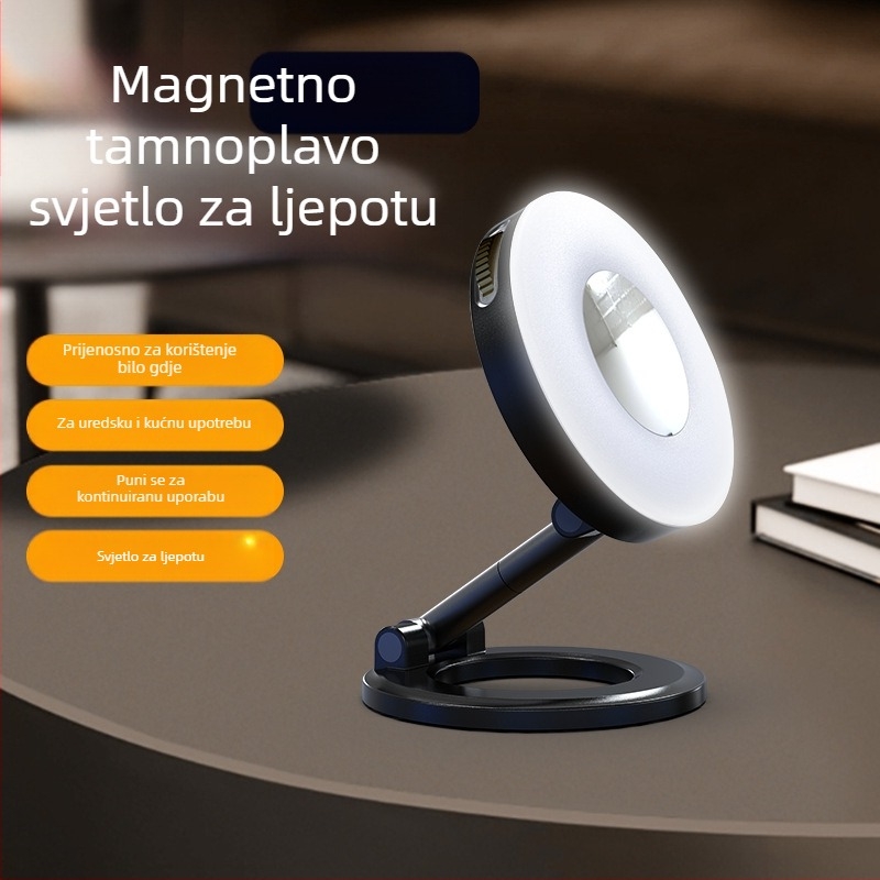 Sklopiva svjetlosna dopuna za mobilni telefon — ručna upotreba, 3 boje temperature svjetla, <10W, 5V/1A, model K3